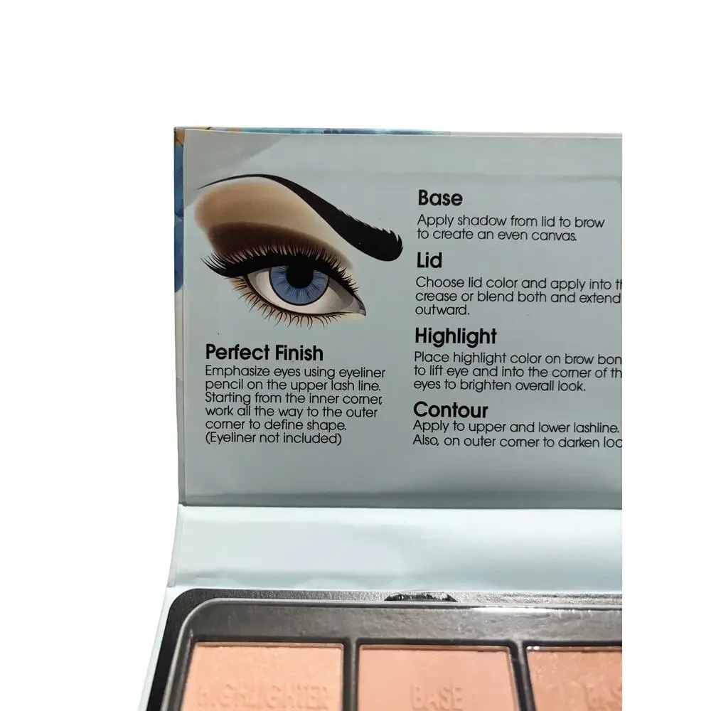 Giordano Colors Illuminated Eyeshadow Palette 6 Neutral Shimmer Matte Shades